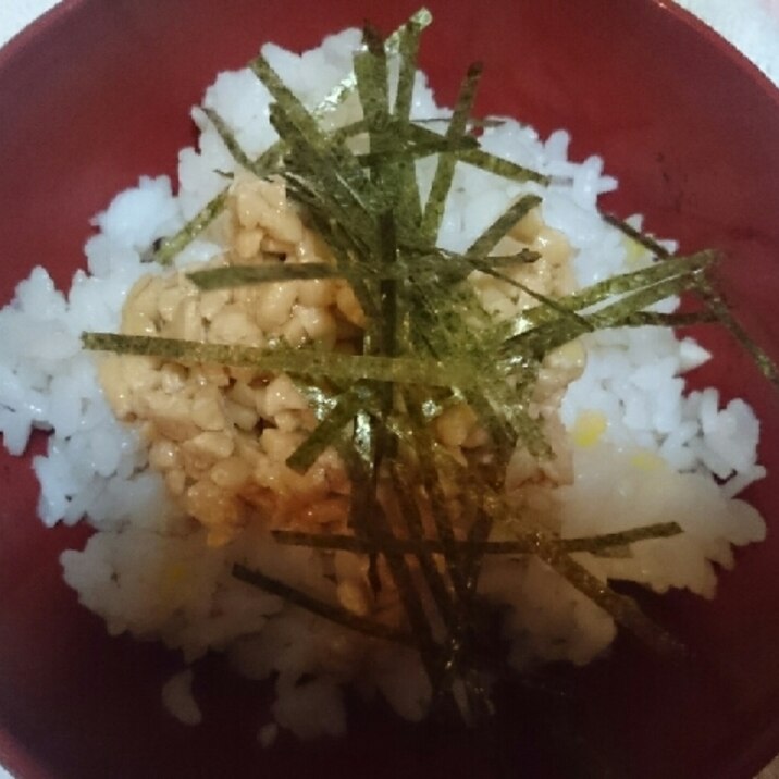 柚子とかぼすポン酢の納豆ご飯